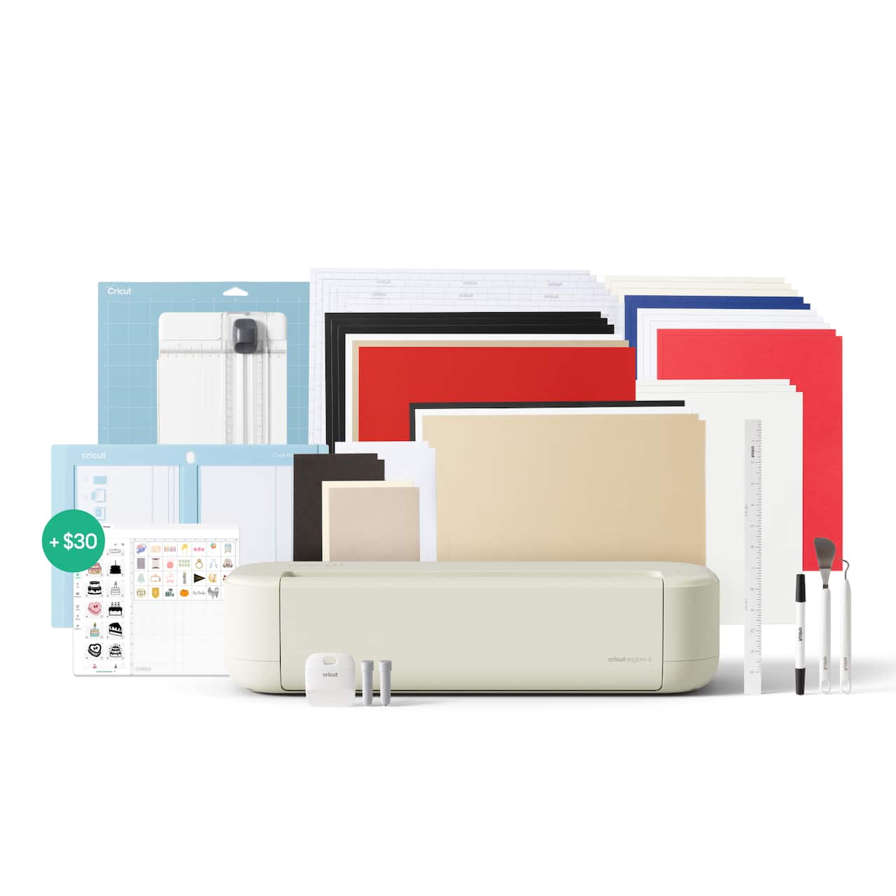 Cricut Explore® 5 in Taupe & Essential Bundle with Digital Content